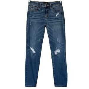 Judy Blue Relaxed Fit Distressed Jeans #JB8289DK, Size 7/28